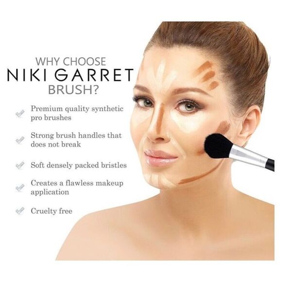 NIKI GARRETT - 🎉HP X 4🎉 NWT Limited Edition 3-Pc Contour:Highlighting Brushes - Picture 12 of 12
